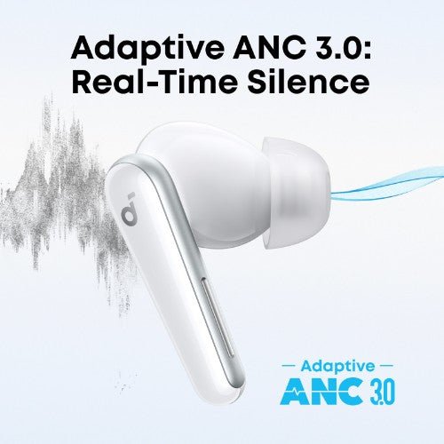Soundcore Liberty 5 Wireless Noise Cancelling Earbuds, White