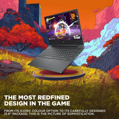 HP Victus Gaming 15-fb3002na AMD Ryzen™ 5 8645HS Laptop 39.6 cm (15.6") Full HD 16 GB DDR5-SDRAM 512 GB SSD NVIDIA GeForce RTX 4050 Wi-Fi 6 (802.11ax) Windows 11 Home AI PC Black