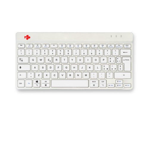 R-Go Tools Ergonomic keyboard R-Go Compact Break, compact keyboard with break software, QWERTY (IT), Bluetooth, white