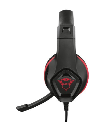 Trust GXT 404R Rana Headset Wired Head-band Gaming Black, Red