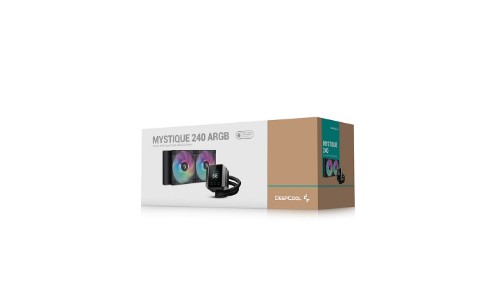 DeepCool MYSTIQUE 240 ARGB Processor All-in-one liquid cooler 12 cm Black 1 pc(s)