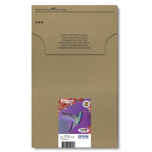 Epson C13T08074510/T0807 Ink cartridge multi pack Bk,C,M,Y,LC,LM EasyMail 6x7,4ml Pack=6 for Epson Stylus Photo P 50/PX/PX 730/R 265