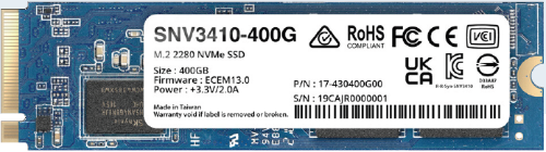Synology SNV3410 400 GB M.2 PCI Express 3.0 NVMe