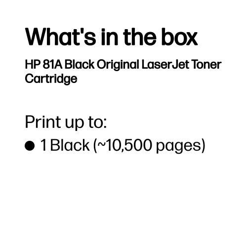 HP CF281A/81A Toner cartridge black, 10.5K pages ISO/IEC 19752 for HP LaserJet M 604/606/630