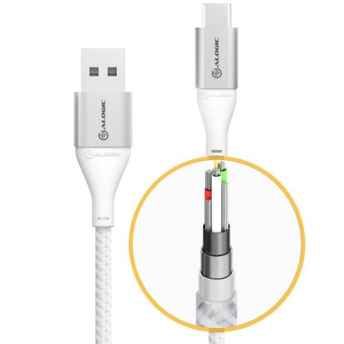 ALOGIC ULCA203-SLV USB cable USB 2.0 3 m USB A USB C Silver
