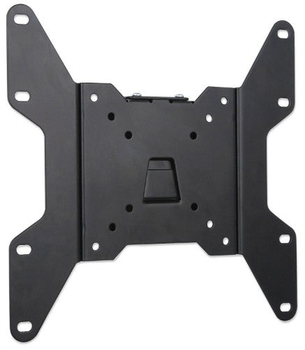 Manhattan Wall Mount for TV & Monitors (Fixed), For screens 23" to 42", VESA compatability: all between 75x75mm and 200x200mm - check the dimensions of the four mounting holes on back of screen to ensure it fits, Max 30kg, Black, Bracket