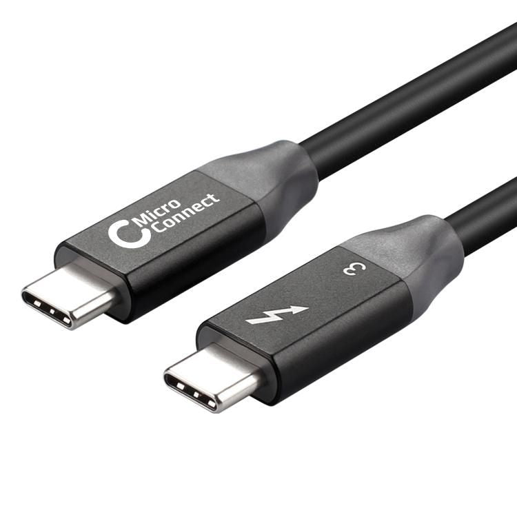 Microconnect TB3010 Thunderbolt cable 1 m 40 Gbit/s Black