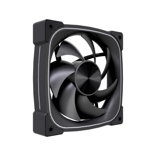 VIDA Stealth 120mm ARGB PWM Case Fan, Hydraulic Bearing, Outer Ring Lighting, 600-1500 RPM, Black Computer case 12 cm 80 pc(s)