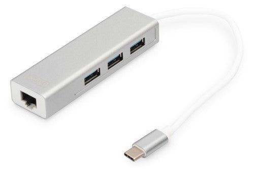 Digitus USB Type-C™ 3-Port Hub + Gigabit Ethernet