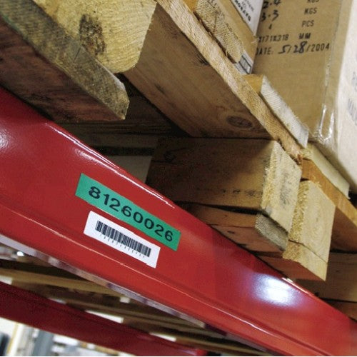 Dymo 45809/S0720890 DirectLabel-etikettes black on green 19mm x 7m for Dymo D1 6-19mm/24mm/400 Duo