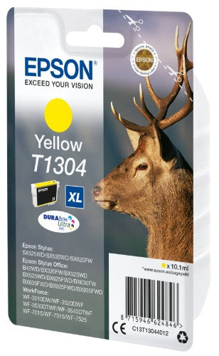 Epson C13T13044012/T1304 Ink cartridge yellow XL, 1.01K pages 10,1ml for Epson Stylus BX 320/SX 525/WF 3500