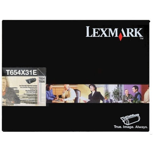 Lexmark T654X31E Toner cartridge black extra High-Capacity corporate, 36K pages/5% for Lexmark T 654