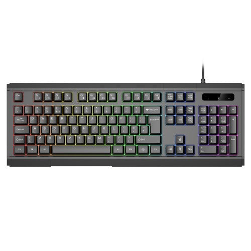 VIDA GAMER BLK 4IN1 USB KB MS HS KIT keyboard Mouse included Gaming QWERTY UK English Black