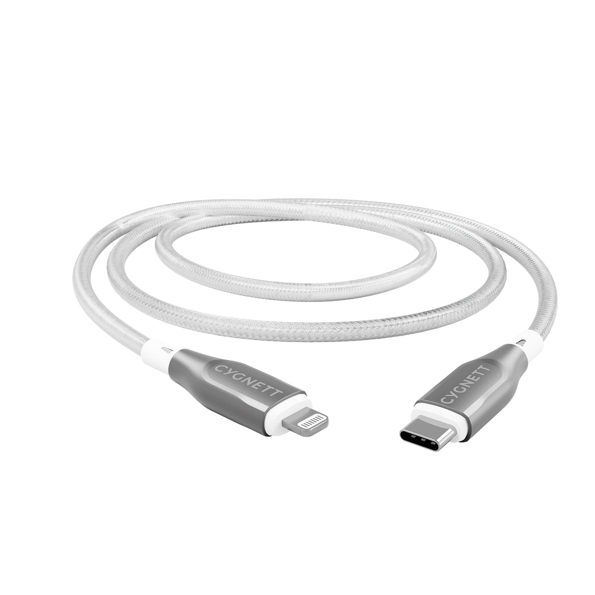 Cygnett CY4670PCCCL lightning cable 2 m Grey, White