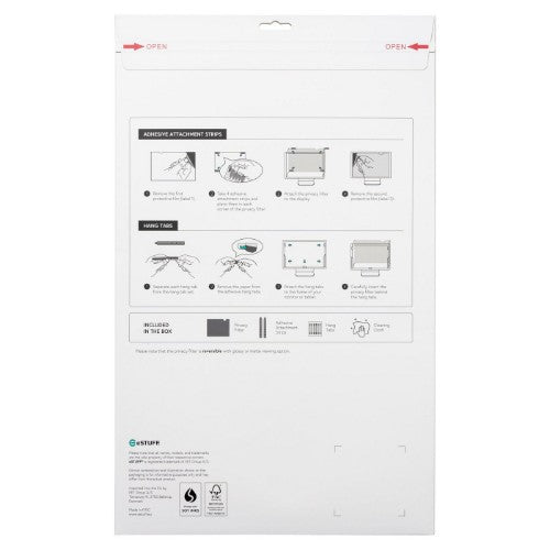 eSTUFF GLBB23522294 display privacy filter 59.9 cm (23.6") Monitor Framed display privacy filter