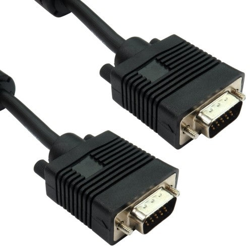Cables Direct SVGA, 2m, M-M VGA cable VGA (D-Sub) Black