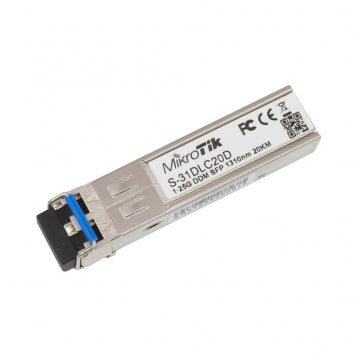 Mikrotik S-31DLC20D network transceiver module 1250 Mbit/s SFP 1310 nm