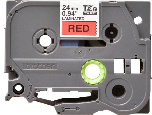 Brother TZE-451 DirectLabel black on red Laminat 24mm x 8m for Brother P-Touch TZ 3.5-24mm/HSE/36mm/6-24mm/6-36mm