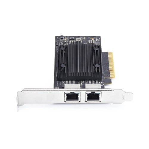 StarTech.com 2-Port PCIe 10Gb Ethernet Network Card, 10GbE Network Interface Card, Broadcom BCM57416 Chipset, Dual RJ45 10GBase-T/Gigabit, NIC Card, TAA