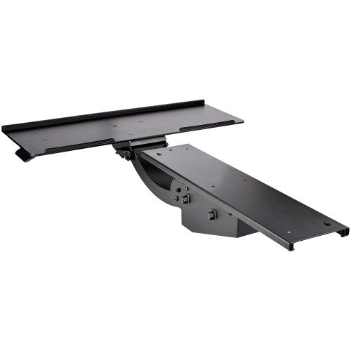 StarTech.com Under Desk Keyboard Tray - Full Motion & Height Adjustable Keyboard and Mouse Tray, 10"x26" Platform - Ergonomic Desk Mount Computer Keyboard Tray with Mouse Pad & Wrist Rest