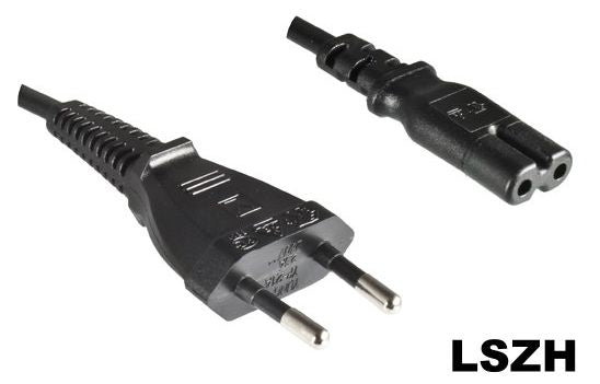 Microconnect PE030718LSZH power cable Black 1.8 m C7 coupler