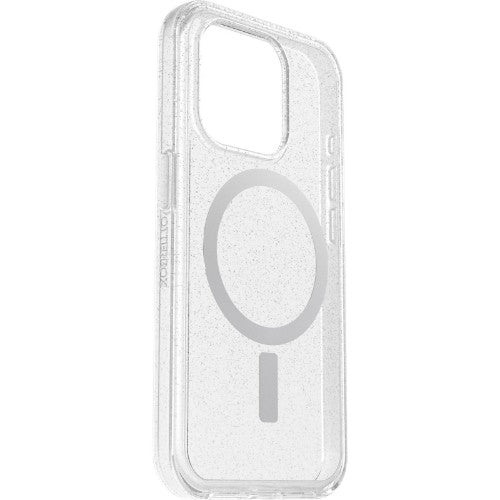 OtterBox Symmetry Series Clear for MagSafe for iPhone 15 Pro, Stardust (Clear Glitter)