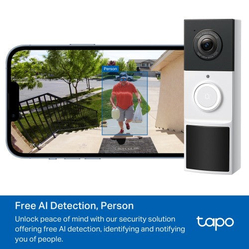 TP-Link Tapo D210 video intercom system 3 MP Black, White