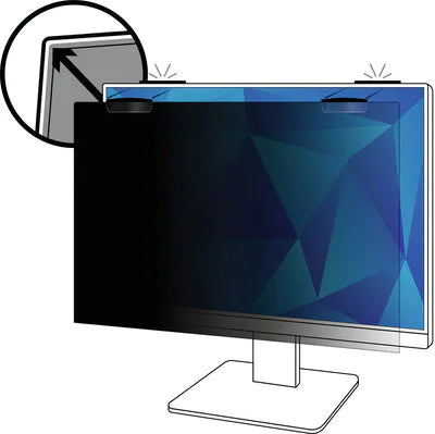 3M Privacy Filter for 21.5in Full Screen Monitor with COMPLY™ Magnetic Attach, 16:9, PF215W9EM