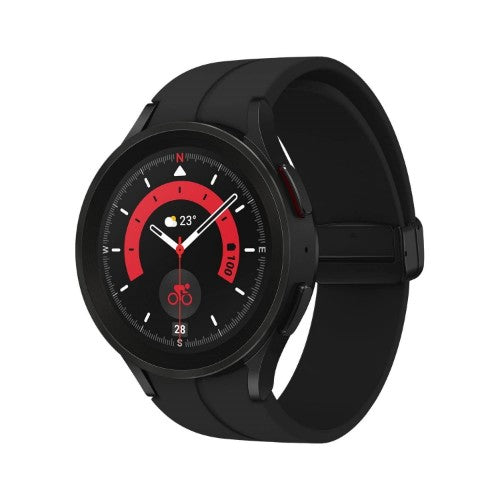 Samsung Galaxy Watch5 Pro 3.56 cm (1.4") OLED 45 mm Digital 450 x 450 pixels Touchscreen 4G Black Wi-Fi GPS (satellite)