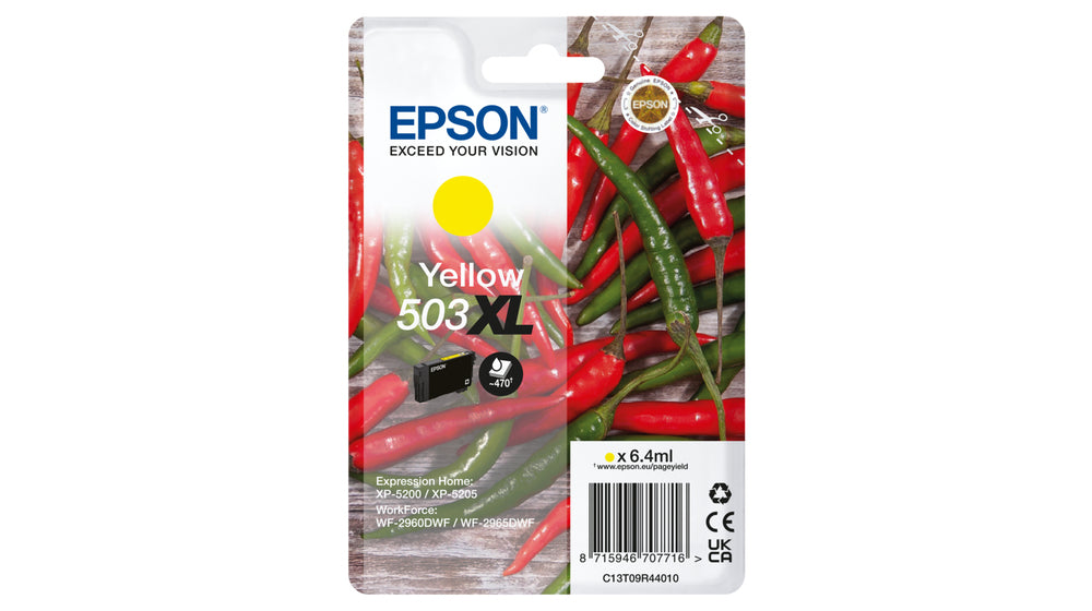 Epson C13T09R44010/503XL Ink cartridge yellow high-capacity, 470 pages 6,4ml for Epson XP-5200