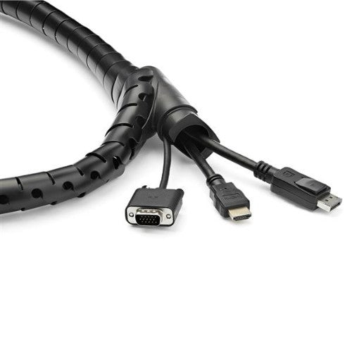 StarTech.com 1.5 m (4.9 ft.) Cable-Management Sleeve - Spiral - 25 mm (1 in.) Diameter