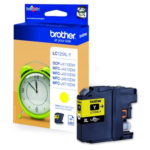 Brother LC-125XLY Ink cartridge yellow, 1.2K pages ISO/IEC 24711 10ml for Brother MFC-J 4510/6920