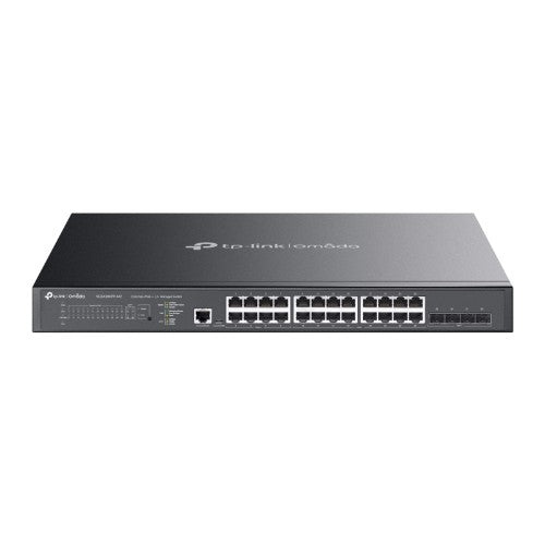 TP-Link Omada 24-Port 2.5GBASE-T and 4-Port 10GE SFP+ L2+ Managed Switch with 16-Port PoE+ & 8-Port PoE++