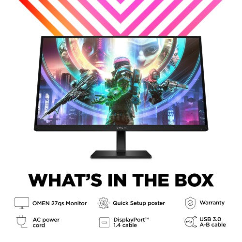 OMEN by HP 27 inch QHD 240Hz Gaming Monitor - OMEN 27qs
