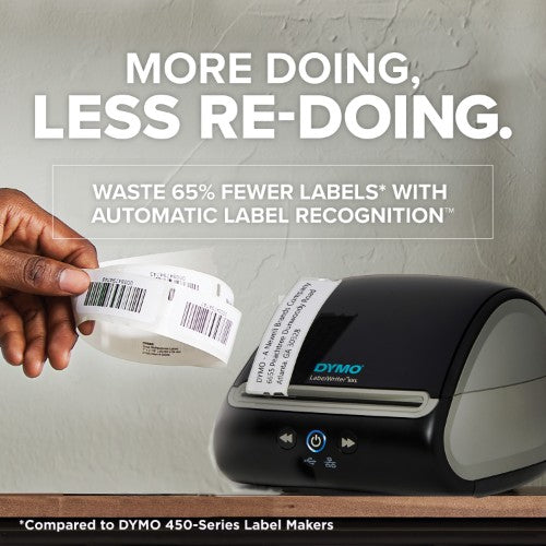 DYMO LabelWriter 5XL Label Printer | Automatic Label Recognition | Label Maker that prints Extra-Wide Shipping Labels from AmazonRoyal Mail & More | Perfect for eCommerce Sellers | UK 3 Pin Plug