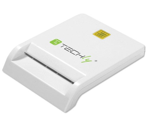 Techly I-CARD-CAM-USB2TYC smart card reader Indoor USB USB 2.0 White