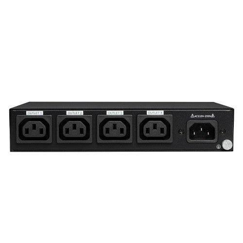 Lindy 32622 power distribution unit (PDU) 4 AC outlet(s) 1U Black