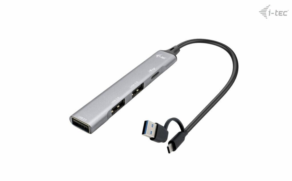 i-tec USB-C/USB-A Metal HUB 1x USB 3.0 + 3x USB 2.0