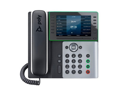 HP Poly Edge E500 IP Phone and PoE-enabled