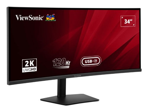 Viewsonic VA VA3420C LED display 86.4 cm (34") 3440 x 1440 pixels UltraWide Quad HD Black