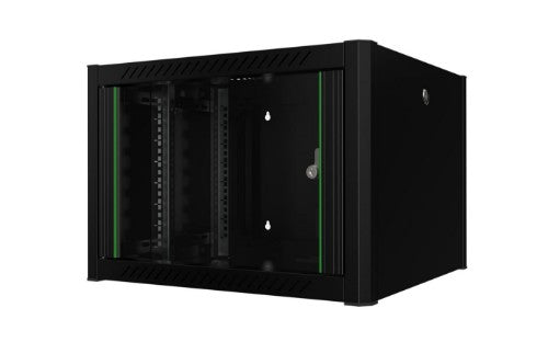Lanview RWP07U56BL rack cabinet 7U Wall mounted rack Black