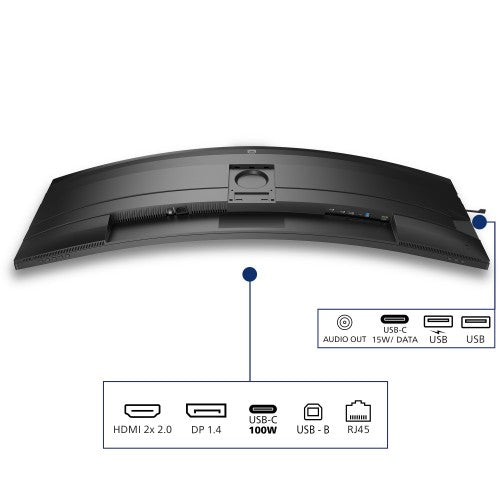 Philips 5000 series 49B2U5900C/00 computer monitor 124 cm (48.8") 5120 x 1440 pixels Dual QHD LCD Black