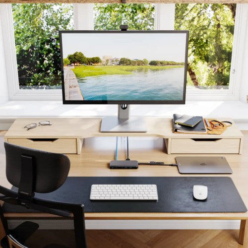 ALOGIC Portable Dock for Mac 10-in-1 with Dual Display 4K 60Hz Support - Dark Grey