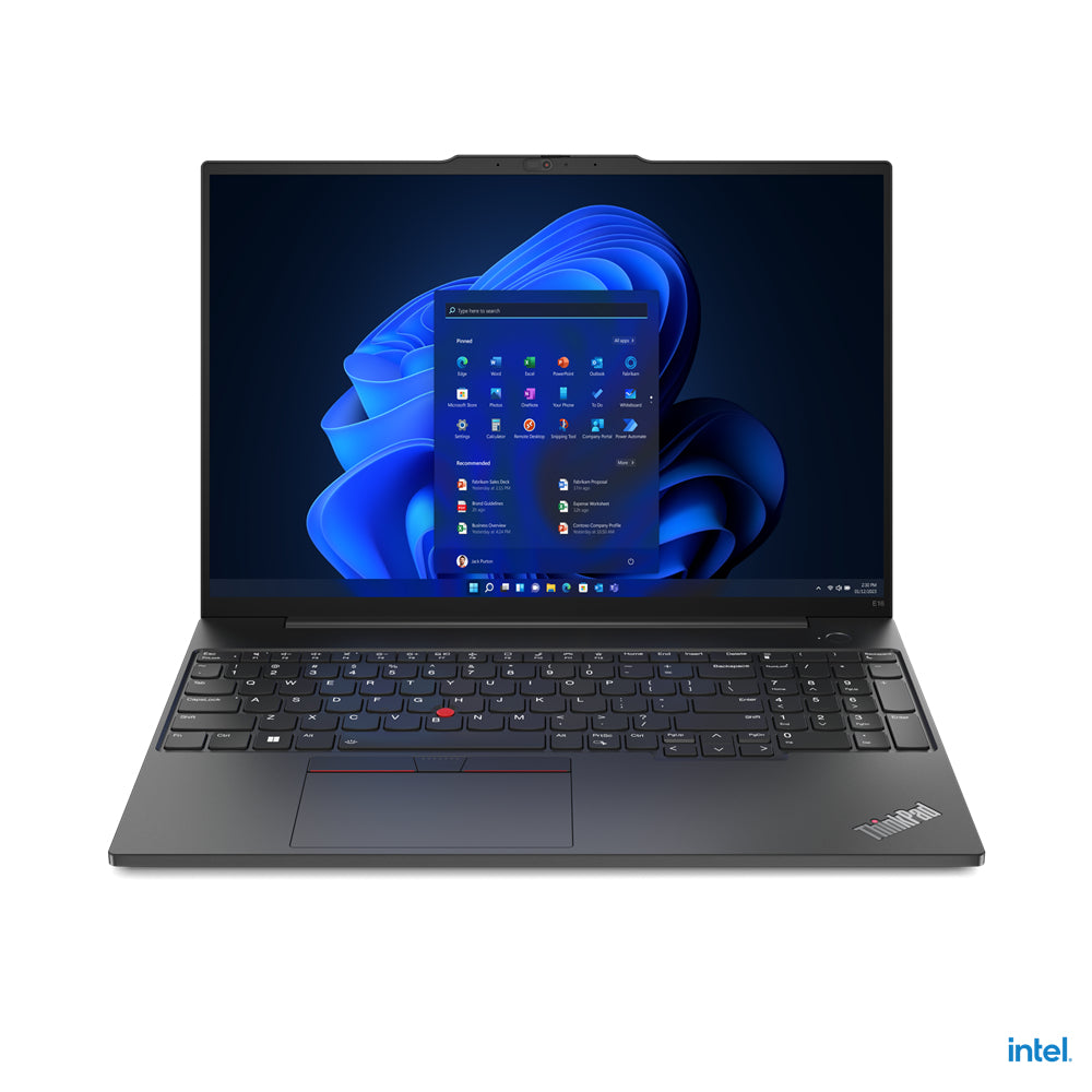 Lenovo ThinkPad E16 Intel® Core™ i7 i7-1355U Laptop 40.6 cm (16") WUXGA 16 GB DDR4-SDRAM 512 GB SSD Wi-Fi 6 (802.11ax) Windows 11 Pro Black