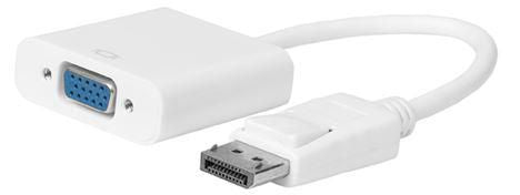 Microconnect DPVGA15CMW video cable adapter 0.15 m VGA (D-Sub) DisplayPort White