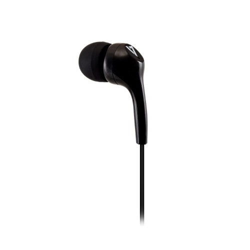 V7 Stereo Earbuds , Lightweight, In-Ear Noise Isolating, 3.5 mm, Black
