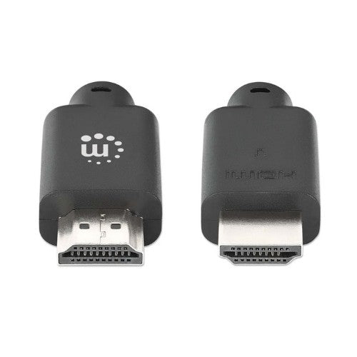 Manhattan HDMI 4K@60Hz Cable with Ethernet, 3m, Suitable for ALL 4K & 1080p/HD uses - when upgrading now or have it ready for when you need it, Male to Male, Black, Ultra HD 4k x 2k, Lifetime Warranty, Premium High Speed, Equivalent to HDMM3MP