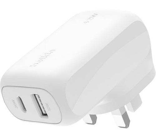 Belkin WCB009MYWH mobile device charger Universal White AC Fast charging Indoor