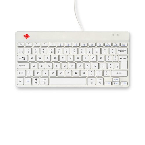 R-Go Tools Ergonomic keyboard R-Go Compact Break, compact keyboard with break software, QWERTY (UK), wired, white