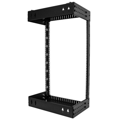 StarTech.com 18U 19" Wall Mount Network Rack - Adjustable Depth 12-20" 2 Post Open Frame Server Room Rack for AV/Data/ IT Communication/Computer Equipment/Switch w/Cage Nuts & Screws